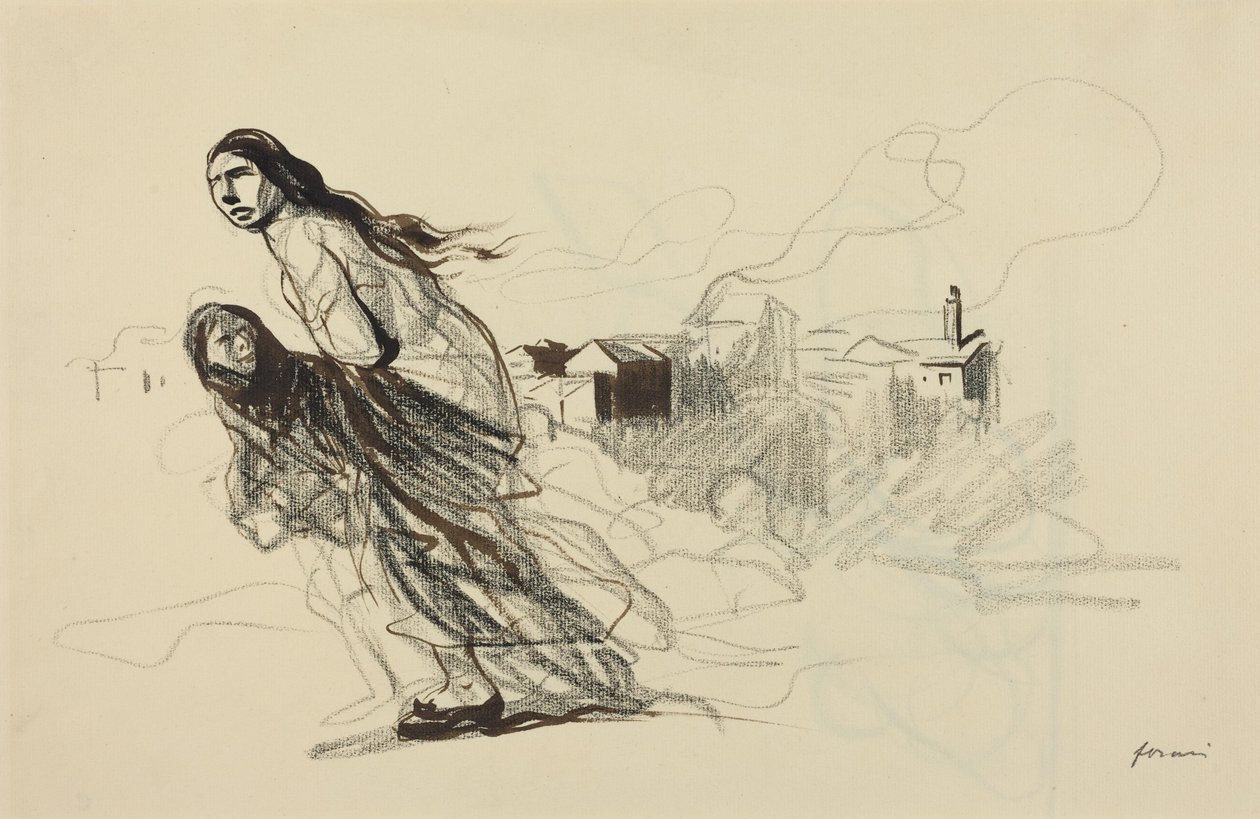 بعد دوي، على الأرجح عام 1918 (رسم بالحبر) بواسطة 