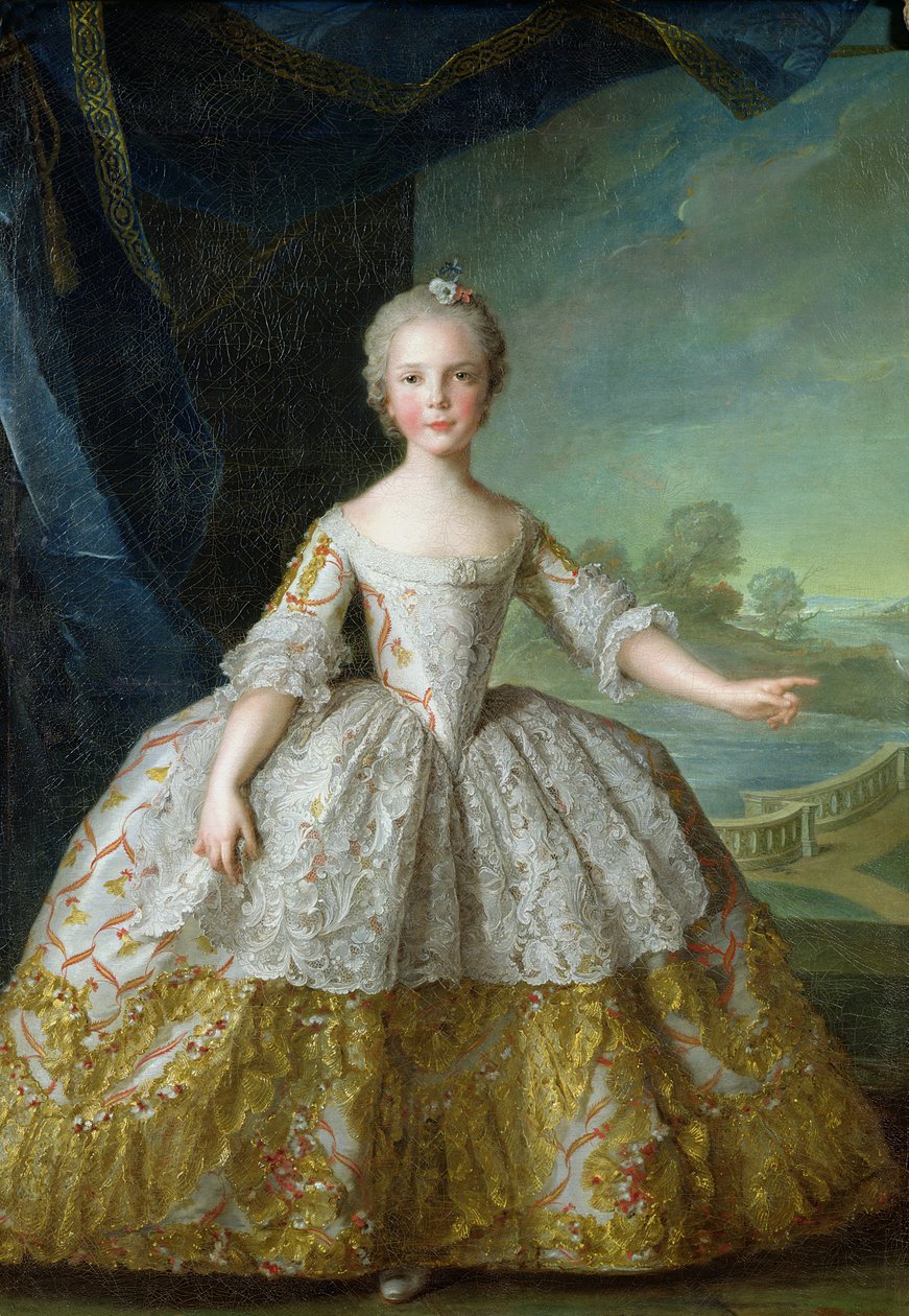 Infanta Isabelle de Bourbon-Parma (1741-63) 1749 (زيت على قماش) بواسطة جان مارك ناتييه