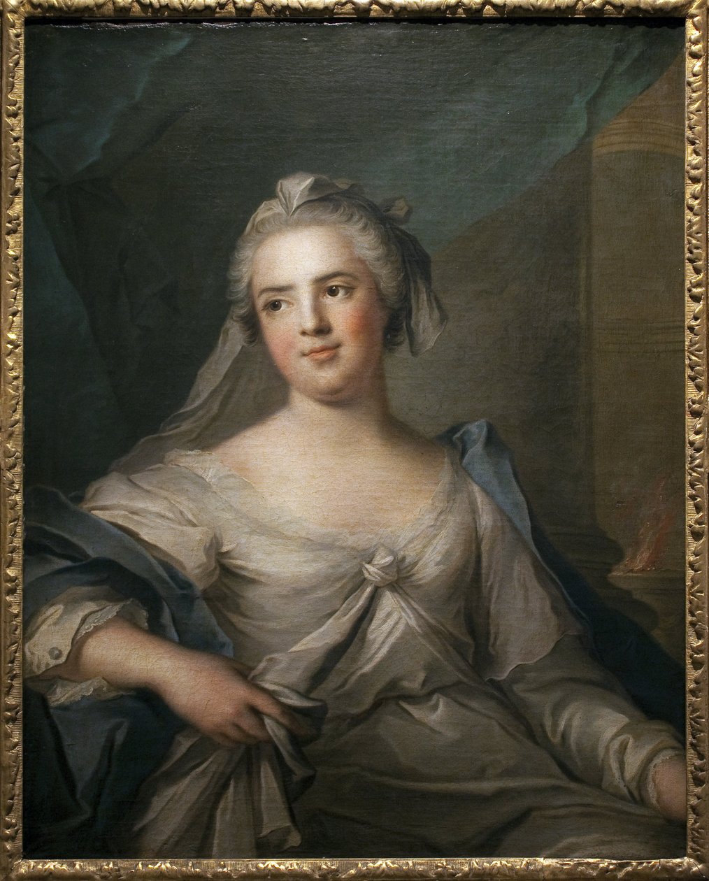 مدام إنفانت إن فيستالي - رسم جان مارك (جان مارك) ناتير (1685-1766) ، زيت على قماش ، الفن الفرنسي القرن الثامن عشر - متحف الفنون الجميلة في باو بواسطة جان مارك ناتييه