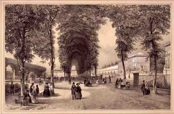 منظر ل Jardins des Plantes ، نشره Auguste Bry (litho) بواسطة جان (بعد) جاكوت
