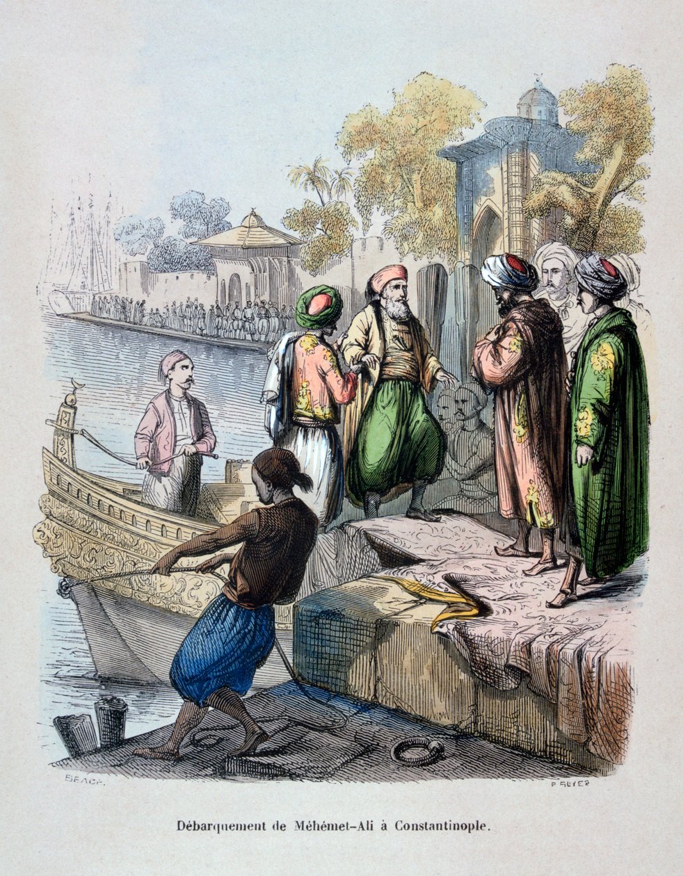 وصول محمد علي إلى القسطنطينية ، c1847. بواسطة جان أدولف بوس