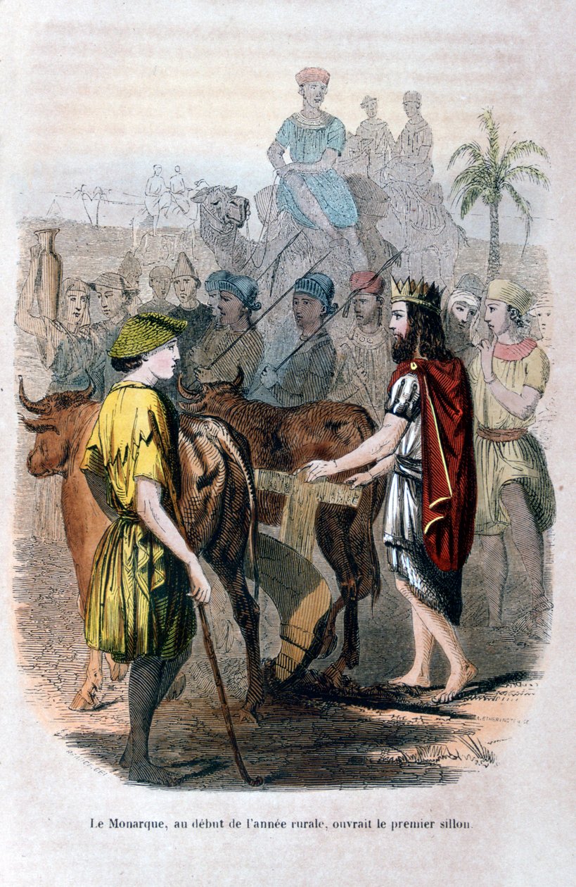 افتتح الملك ، في بداية السنة الريفية ، الأخدود الأول ، 1847 بواسطة جان أدولف بوس