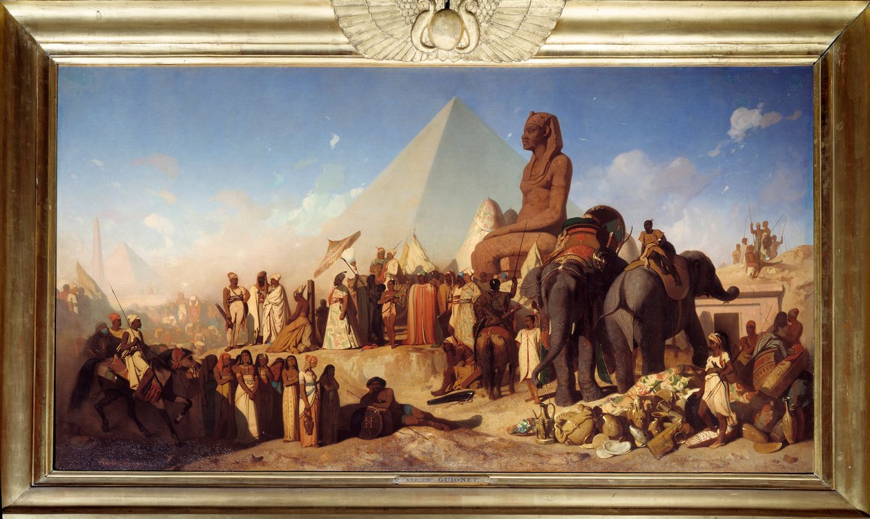 Cambyse و Psammenite. لقاء بين Cambyse II ، ملك الإمبراطورية الفارسية Rouenid من 529 إلى 522 قبل الميلاد بواسطة جان أدريان جينييه