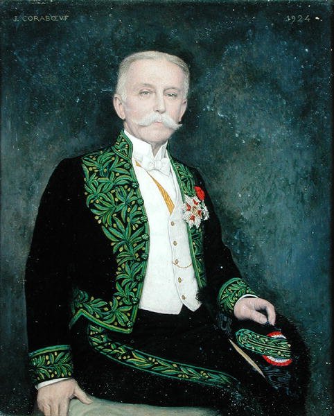 صورة رينيه بازين (1853-1932) 1924 (زيت على قماش) بواسطة جان الكسندر كورابوف