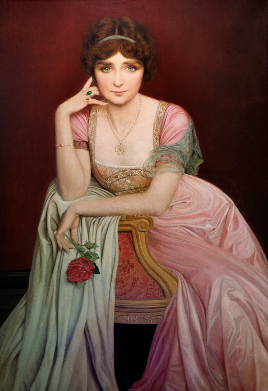 صورة للمغني جينيفيف فيكس (1879-1939) رسم جان أليكس كورابووف (1870-1947) 1906 نانت ، متحف الفنون الجميلة بواسطة جان الكسندر كورابوف