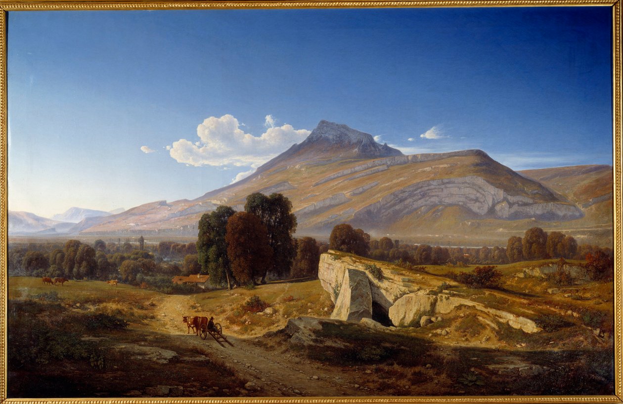 منظر لوادي إيزري تم التقاطه في سانت إيغريف. لوحة جان أليكسيس آشارد (1807-1884) بواسطة جان أليكسيس أتشارد