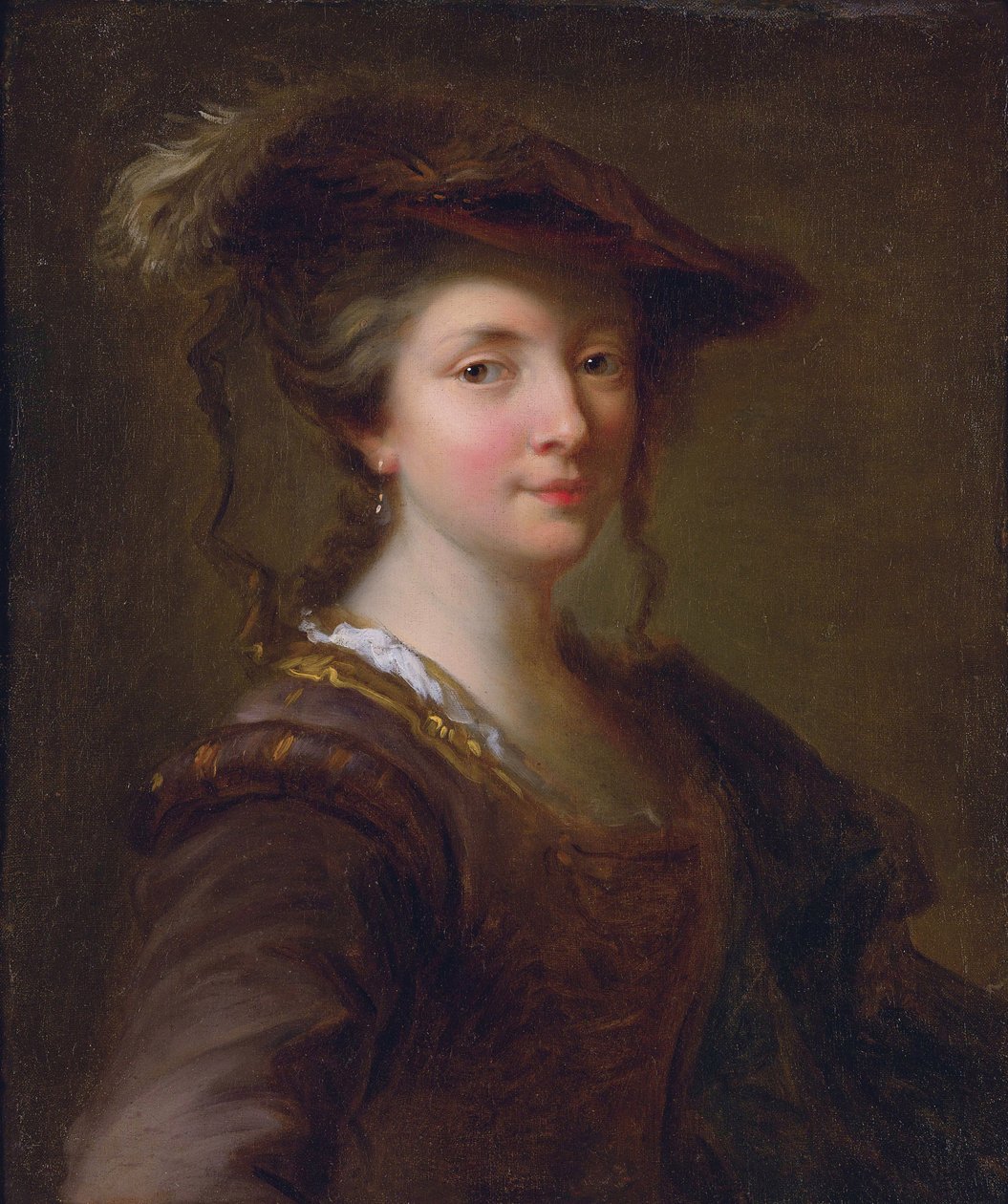 لويز جولي دي ميللي-نيسل ، كومتيس دي ميللي (1710-1751) (مايلي نيسل) - مفضلة لدى لويس الخامس عشر - أليكسيس جريمو (1678-1733). زيت على قماش ، الأبعاد: 57.2 × 48.3 سم مجموعة خاصة بواسطة جان ألكسيس غريمو