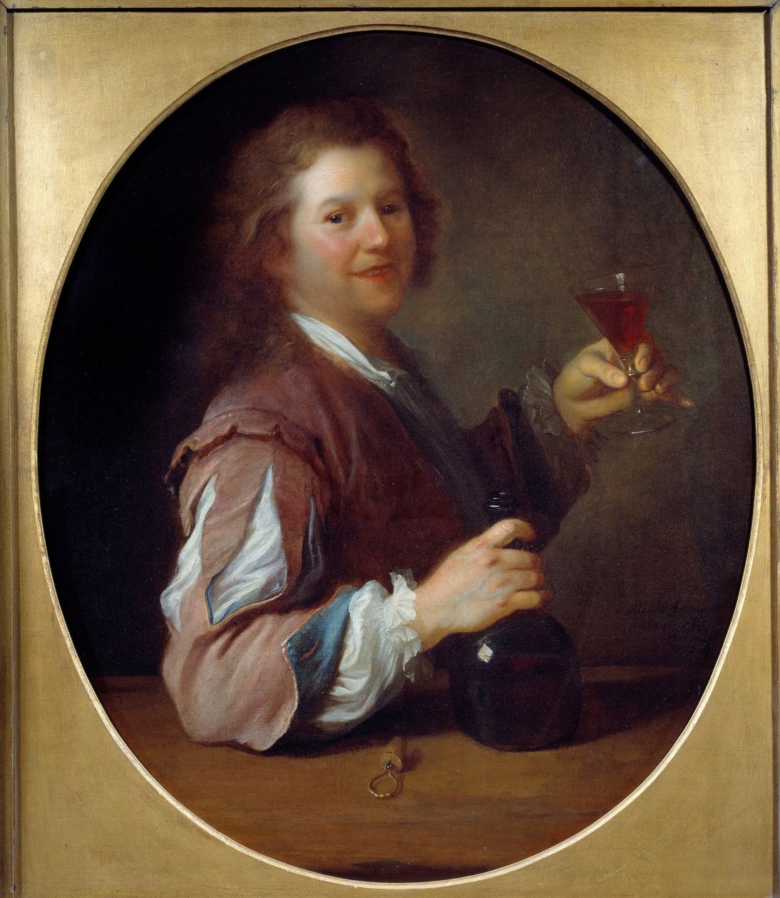 صورة للفنان في شارب لوحة جان أليكسيس جريمو (1680-1740) 1724 شمس. 1x0،85 م بواسطة جان ألكسيس غريمو