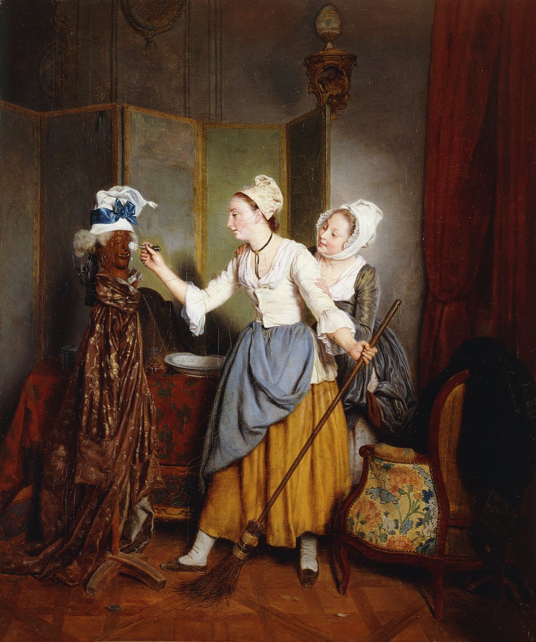خلع الملابس المعرضة. La Toilette de Mannequin ، 1835 بواسطة جان ألفونس روين