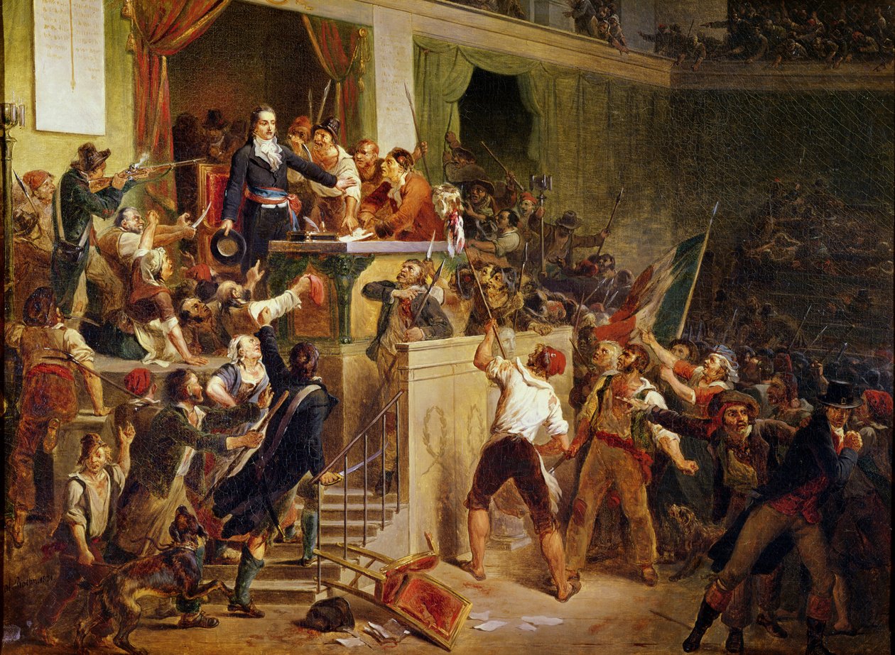 فرانسوا بواسي دانجلاس (1756-1826) يحيي رئيس النائب جان فيرود (1758-95) 1 قبل الميلاد الأول (20 مايو 1795) 1831 (زيت على قماش) بواسطة جان ألفونس روين