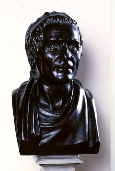 جان جاك روسو (1712-1778) 1778 (برونزي) بواسطة جان انطوان هدون