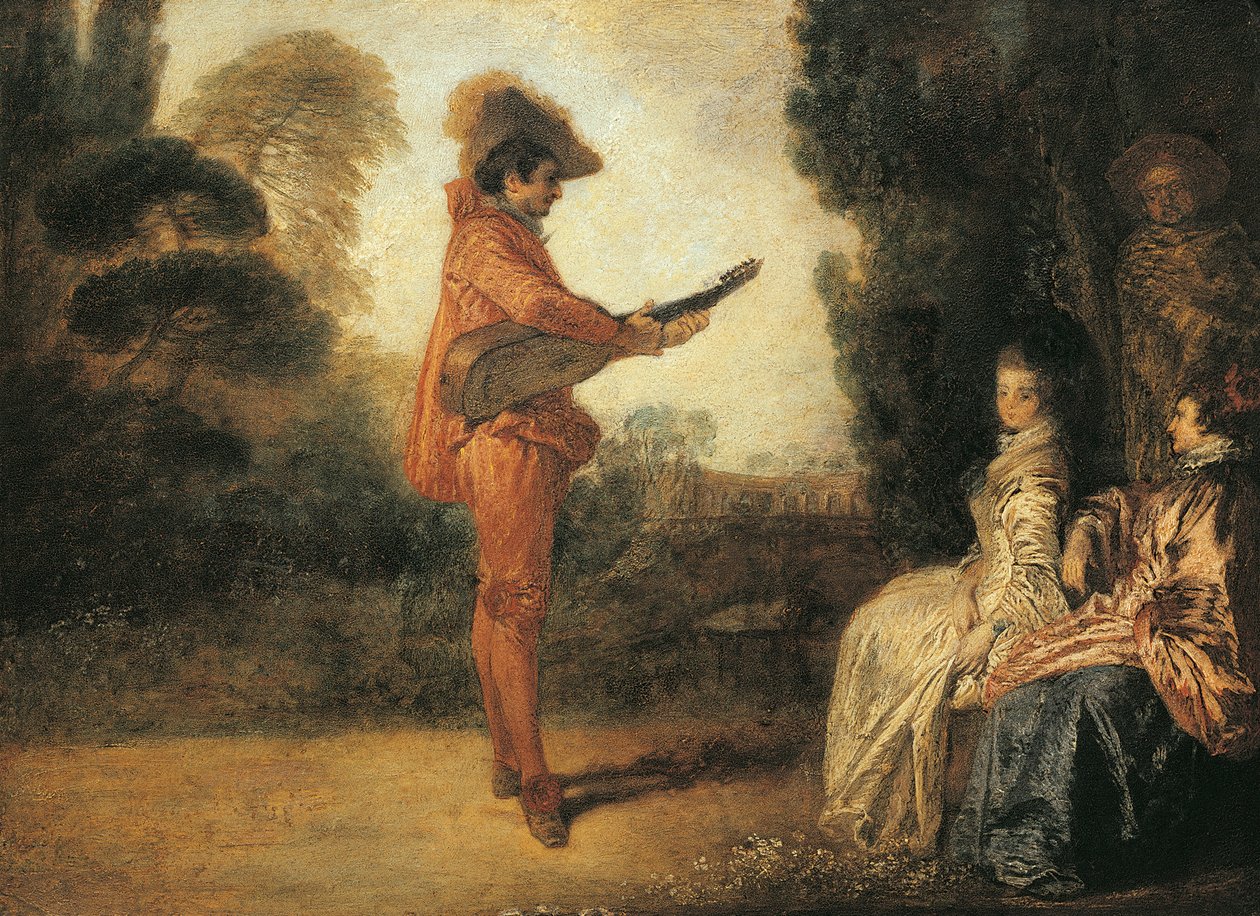 Castor (enchanteur), circa 1713-1714, by Jean-Antoine Watteau (1684-1721), oil on canvas بواسطة جان أنطوان واتو