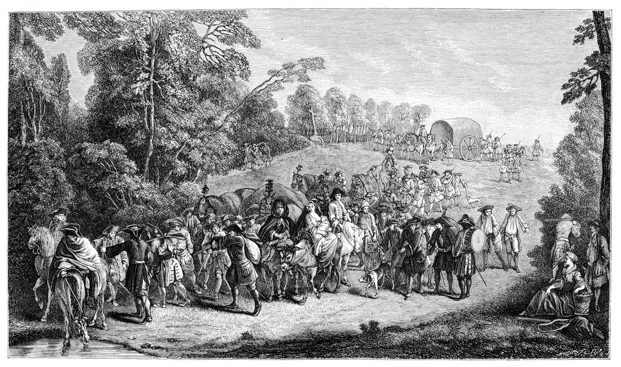 مسيرة المشاة ، 1885. بواسطة جان أنطوان واتو