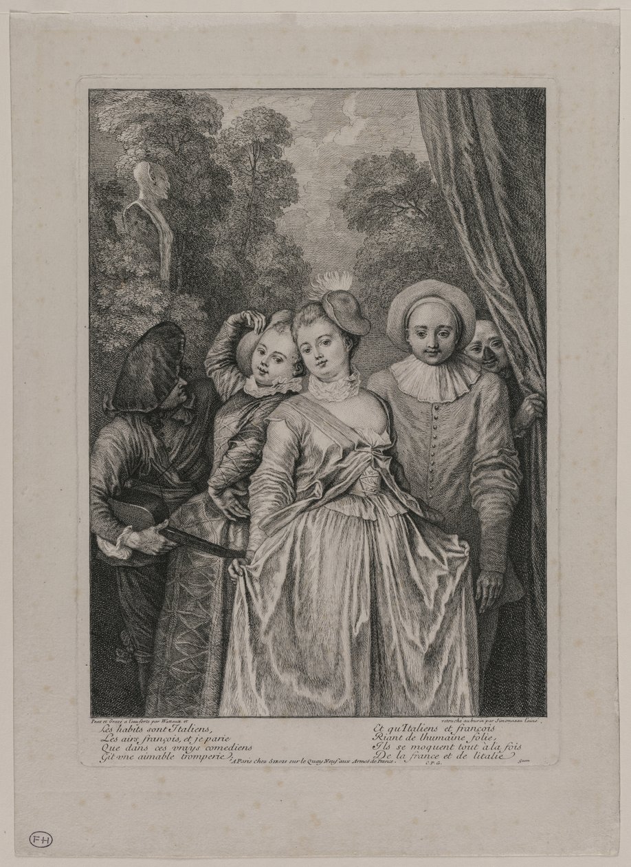 الملابس إيطالية ، 1715-1716. بواسطة جان أنطوان واتو