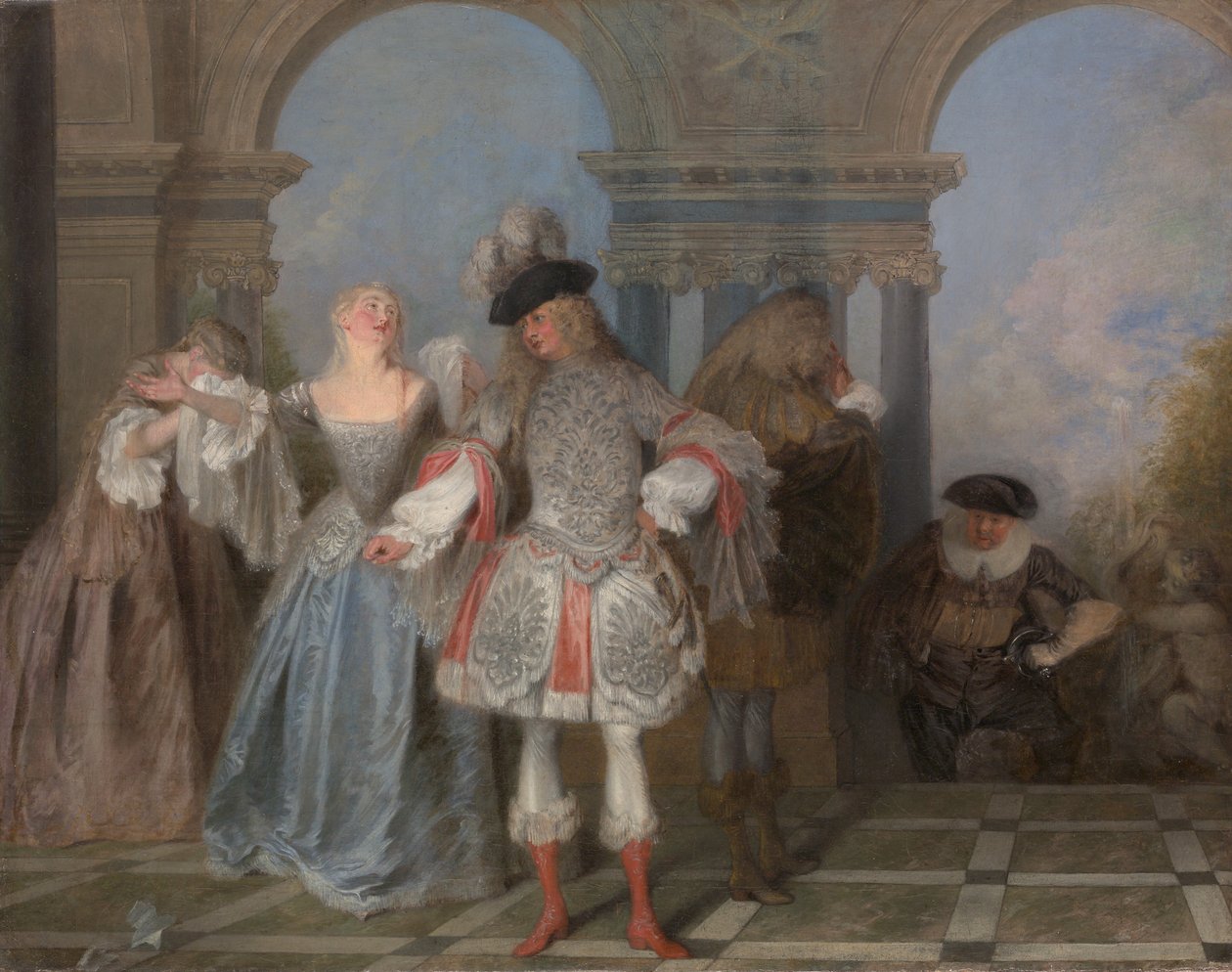 الكوميديون الفرنسيون ، كاليفورنيا. 1720. بواسطة جان أنطوان واتو