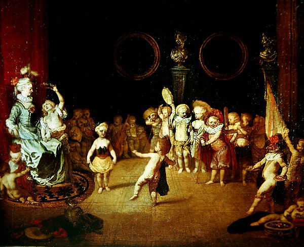 الممثلين الصغار ، ج.1706-1708 بواسطة جان أنطوان واتو