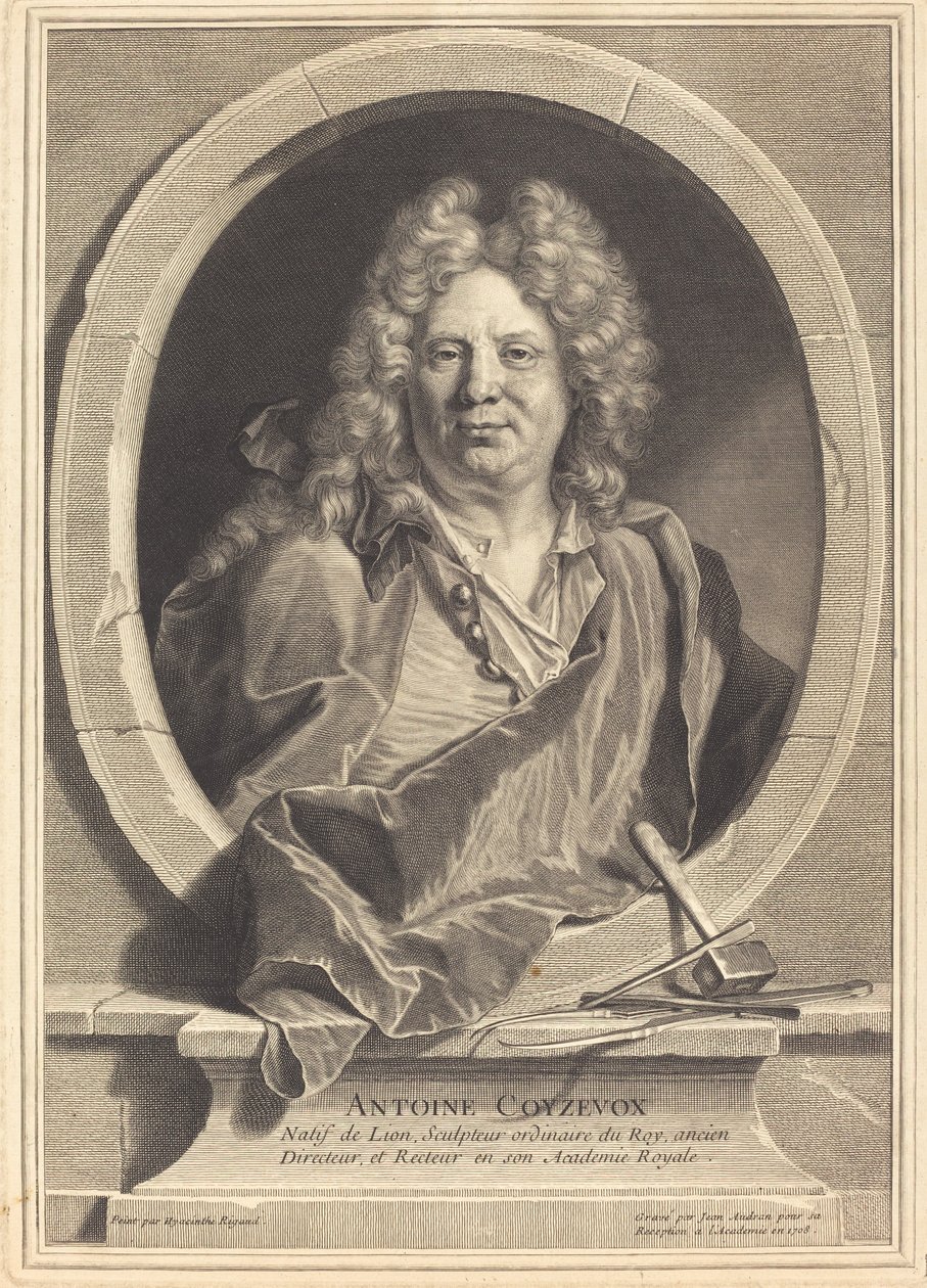 أنطوان كويزيفوكس بواسطة جان أودران بعد Hyacinthe Rigaud