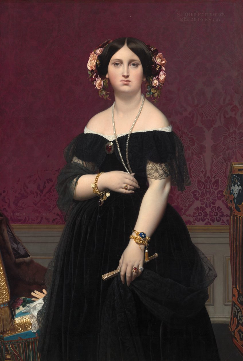 مدام Moitessier ، 1851. بواسطة جان أوغست دومينيك إنجرس