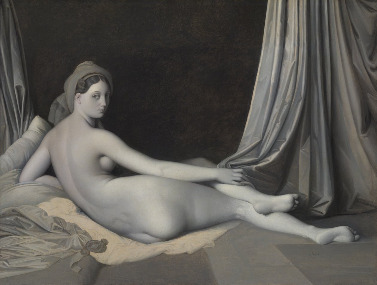 Odalisque في Grisaille ، كاليفورنيا. 1824-1834. بواسطة جان أوغست دومينيك إنجرس