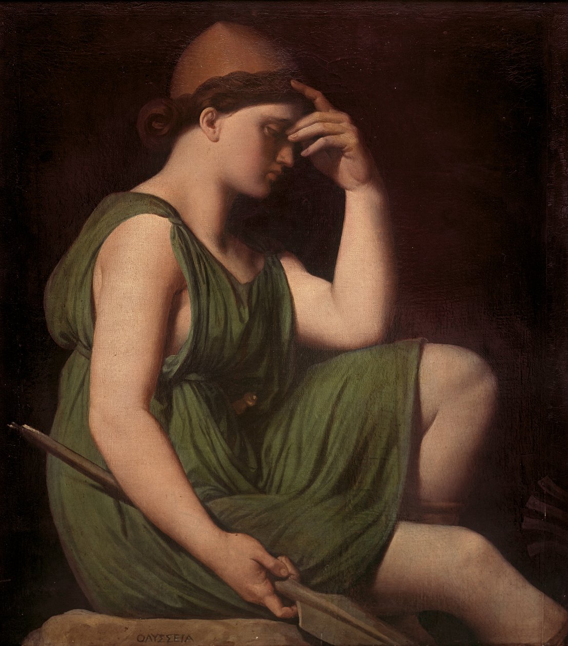 أوديسيوس ، دراسة تأليه هوميروس ، c.1850 بواسطة جان أوغست دومينيك إنجرس