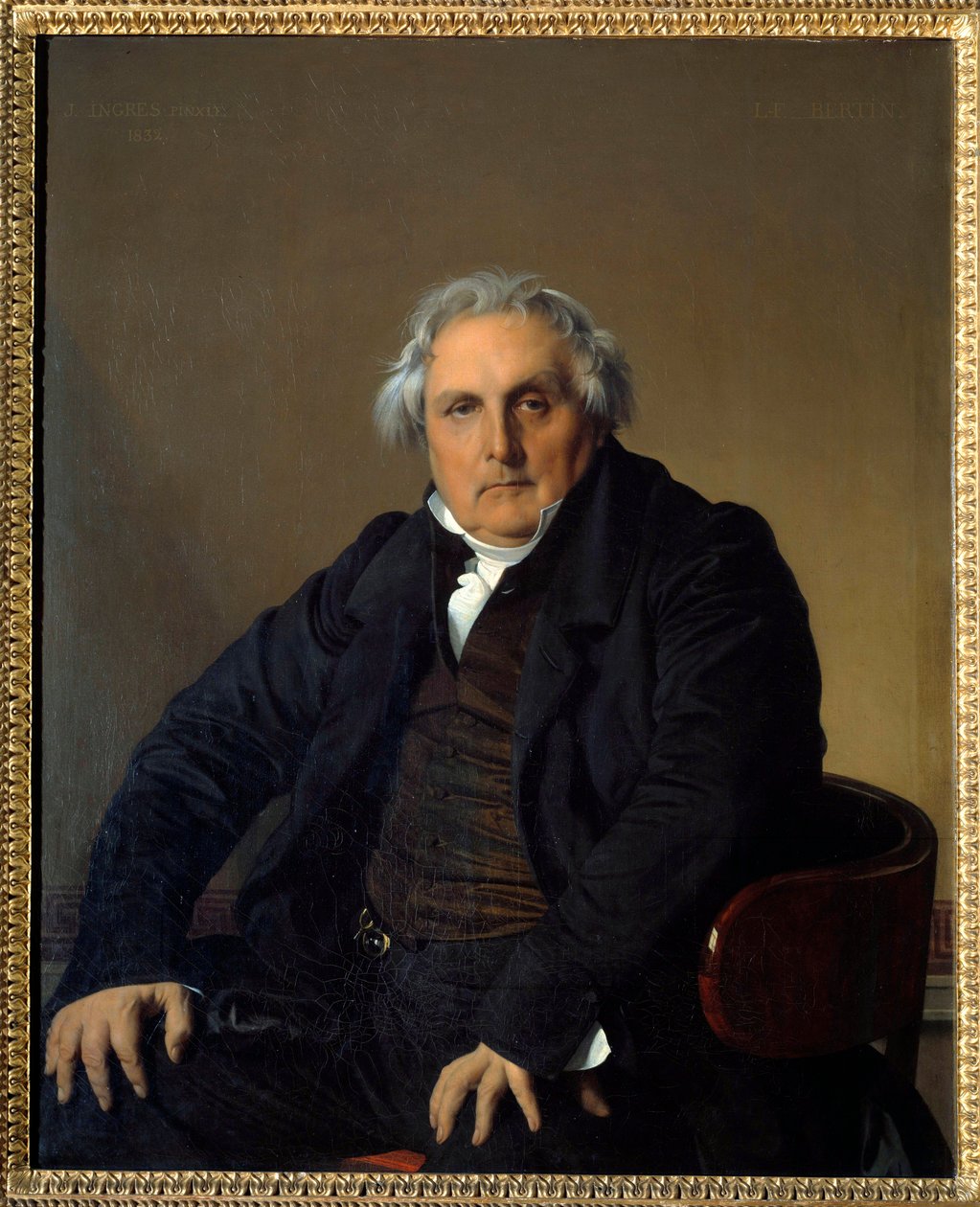 صورة للسيد لويس فرانسوا بيرتين (1766-1841) كما فعل بيرتين لين ، مؤسس جورنال دي ديباتس "لوحة لجين أوغست دومينيك إنجرس (1780-1867) بواسطة جان أوغست دومينيك إنجرس