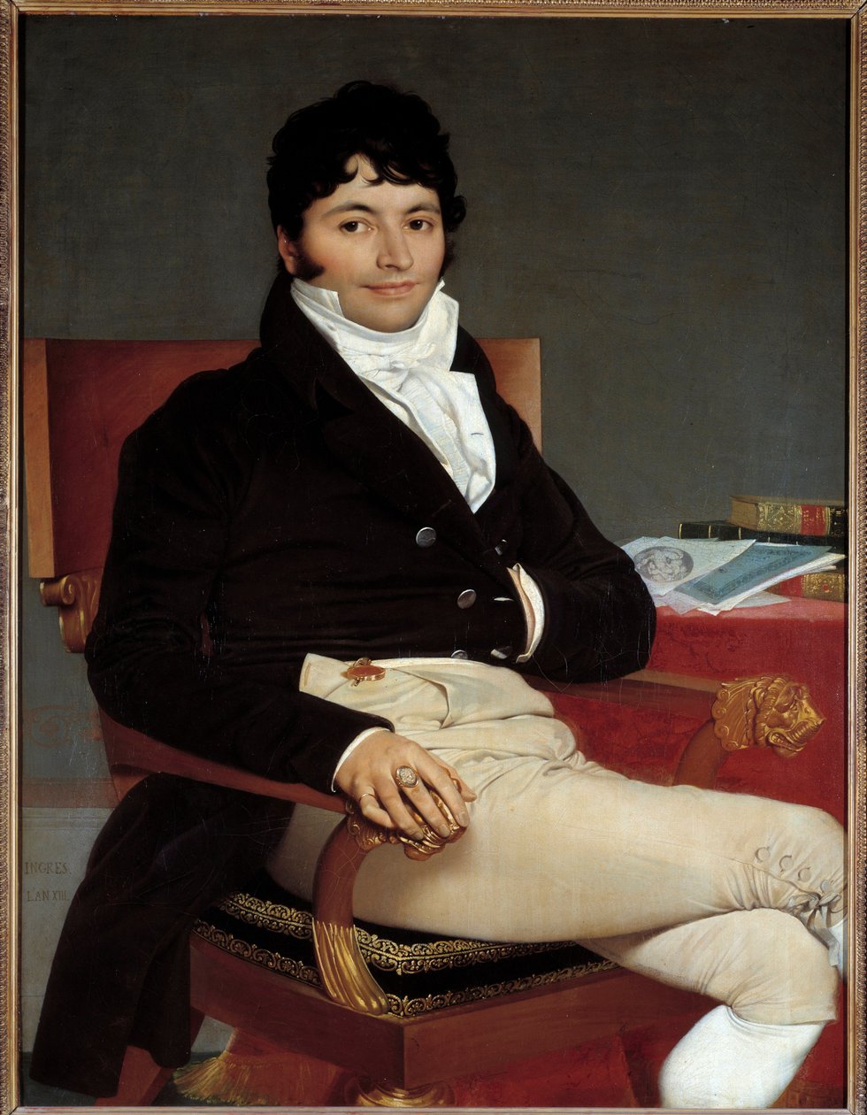 صورة لفيليبرت ريفيير (1766-1816) سيد الطلبات في مجلس الملك عام 1815 رسم جان أوغست دومينيك إنجرس (1780-1867) 1804 صن. 1،16 x 0،89 م بواسطة جان أوغست دومينيك إنجرس