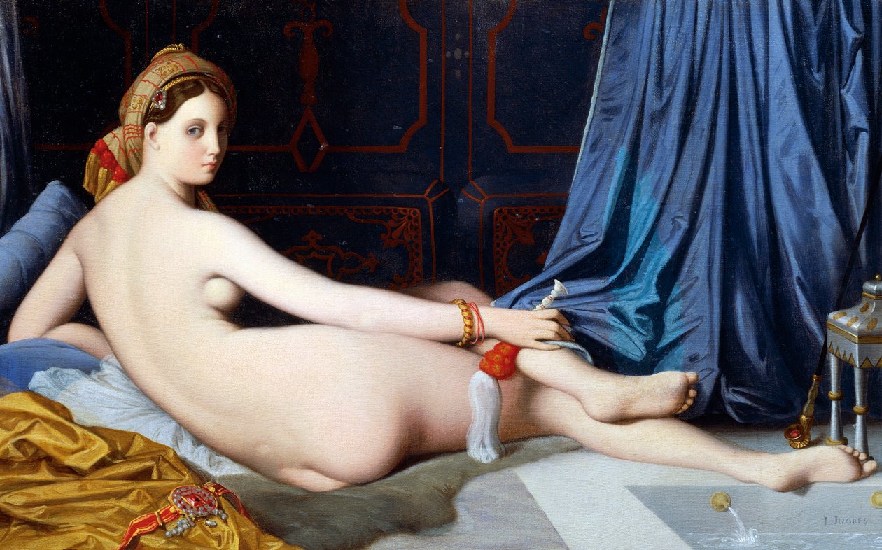 The Grande Odalisque (oil on canvas) بواسطة جان أوغست دومينيك إنجرس