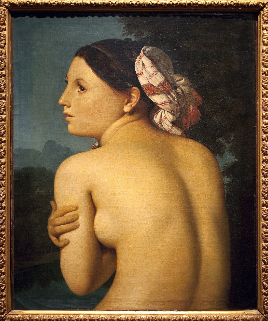المستحم. لوحة لجين أوغست دومينيك إنجرس (1780-1867) ، زيت على قماش بواسطة جان أوغست دومينيك إنجرس