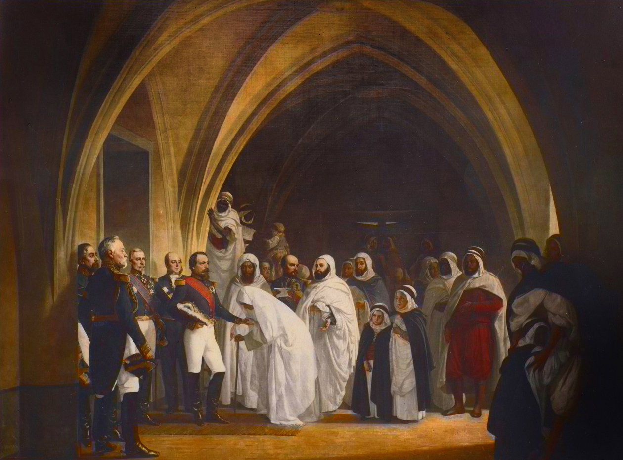 رئيس الجمهورية - الأمير لويس نابليون (1808-1873) يفرج عن عبد القادر ، قلعة أمبواز ، 16 أكتوبر. بواسطة جان بابتيست آنج تيسييه
