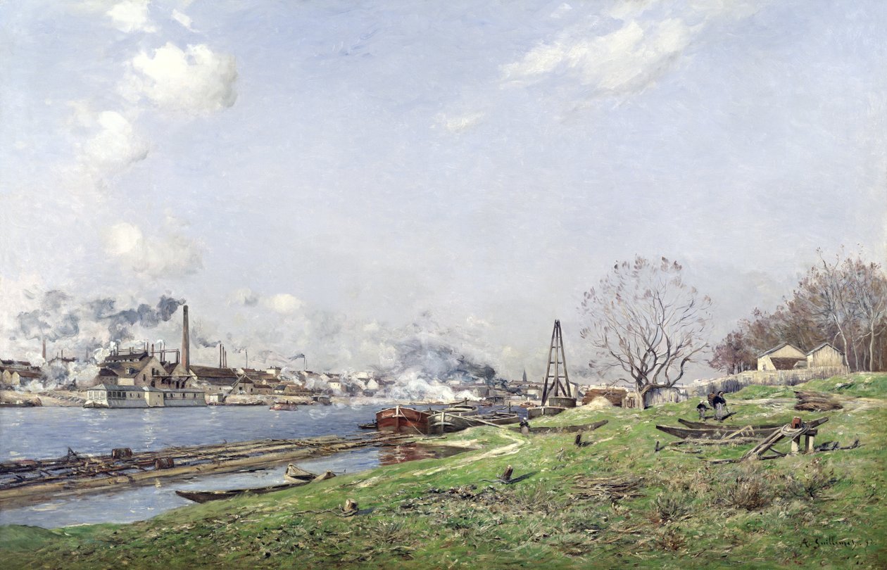 السين في Conflans-Charenton ، 1892 بواسطة جان بابتيست أنطوان جويلميت