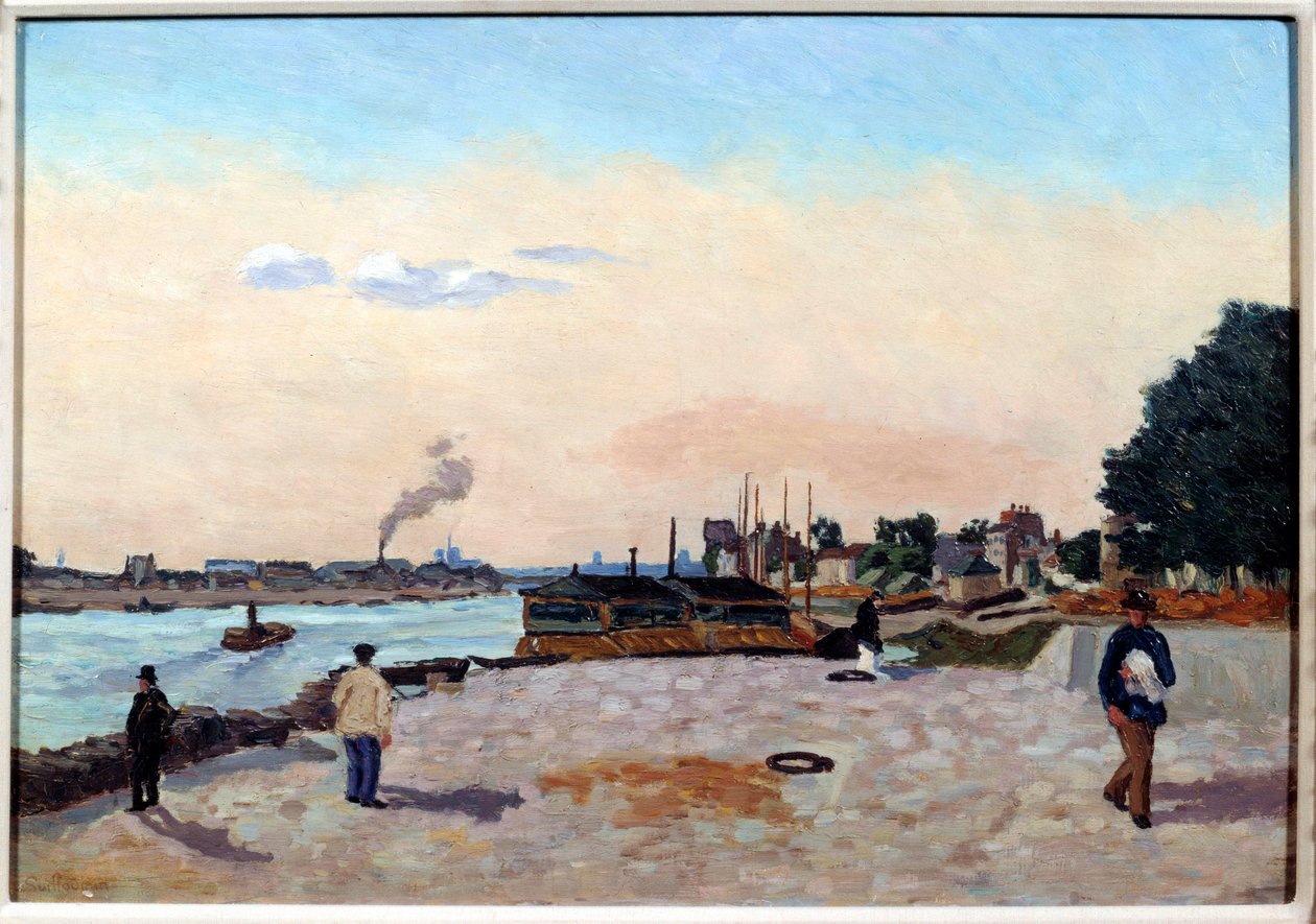 رصيف بيرسي حوالي عام 1874. لوحة رسمها جان بابتيست أرماند غيومان (1841-1927) بواسطة جان بابتيست أرماند جيومين