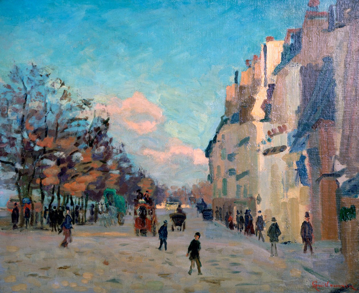 Place Valhubert ، باريس ، c1860-1927 بواسطة جان بابتيست أرماند جيومين