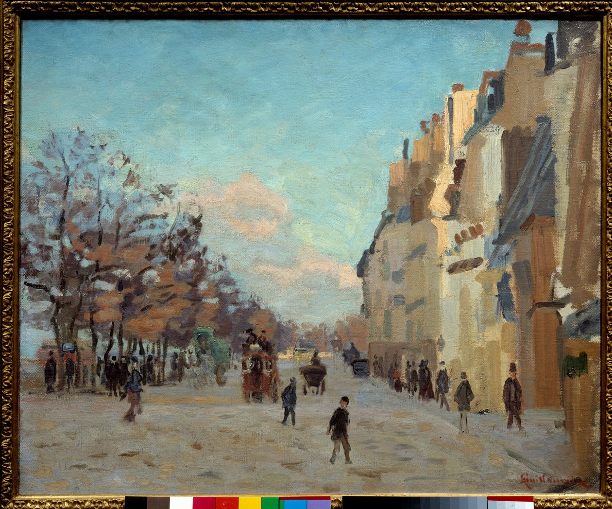 Quai de la Gare في باريس ، تأثير الرسم على الثلج لجين بابتيست أرماند غيومان (1841-1927) شمس القرن التاسع عشر. 0.5x0.61 م باريس ، متحف أورساي بواسطة جان بابتيست أرماند جيومين