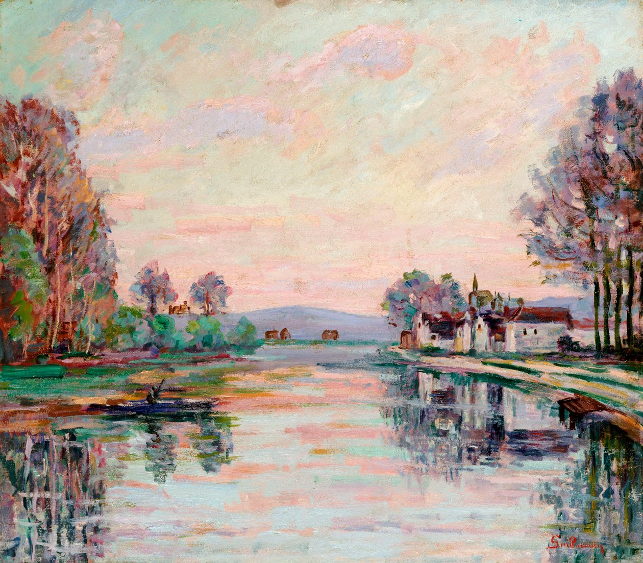 نهر السين في ساموا ، c.1900 بواسطة جان بابتيست أرماند جيومين