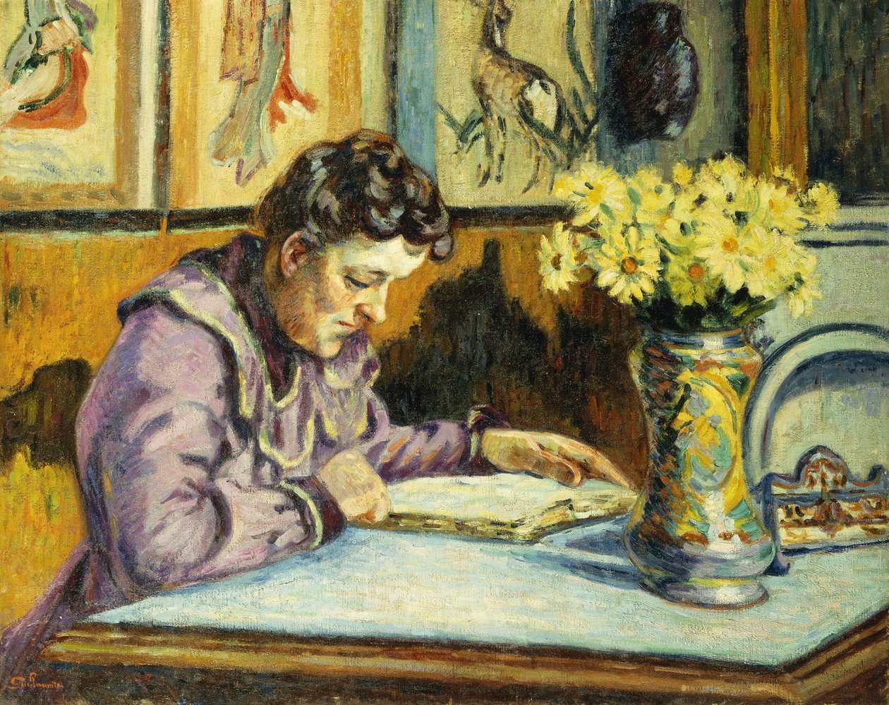 قراءة المرأة؛ قراءة المرأة ، ج .1895 بواسطة جان بابتيست أرماند جيومين