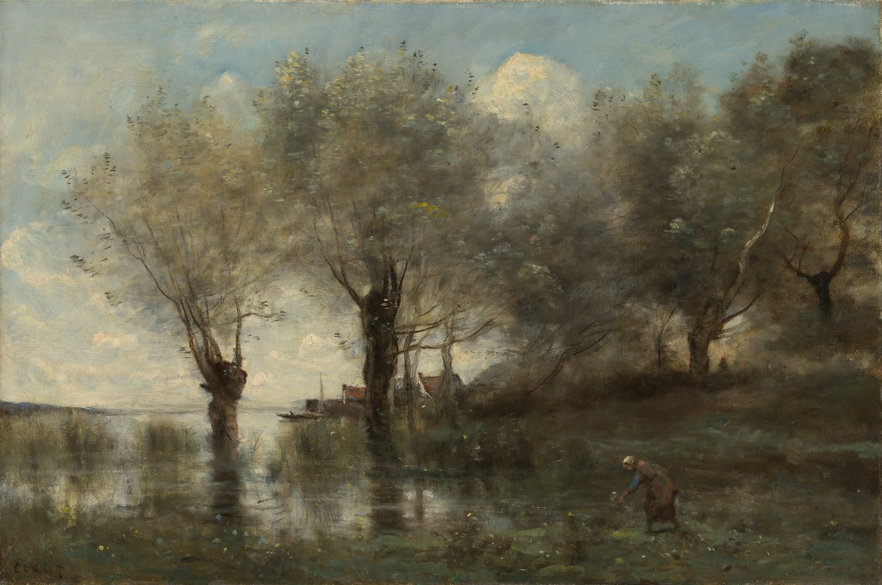 بركة في بيكاردي ، كاليفورنيا. 1867. بواسطة جان بابتيست كميل كوروت