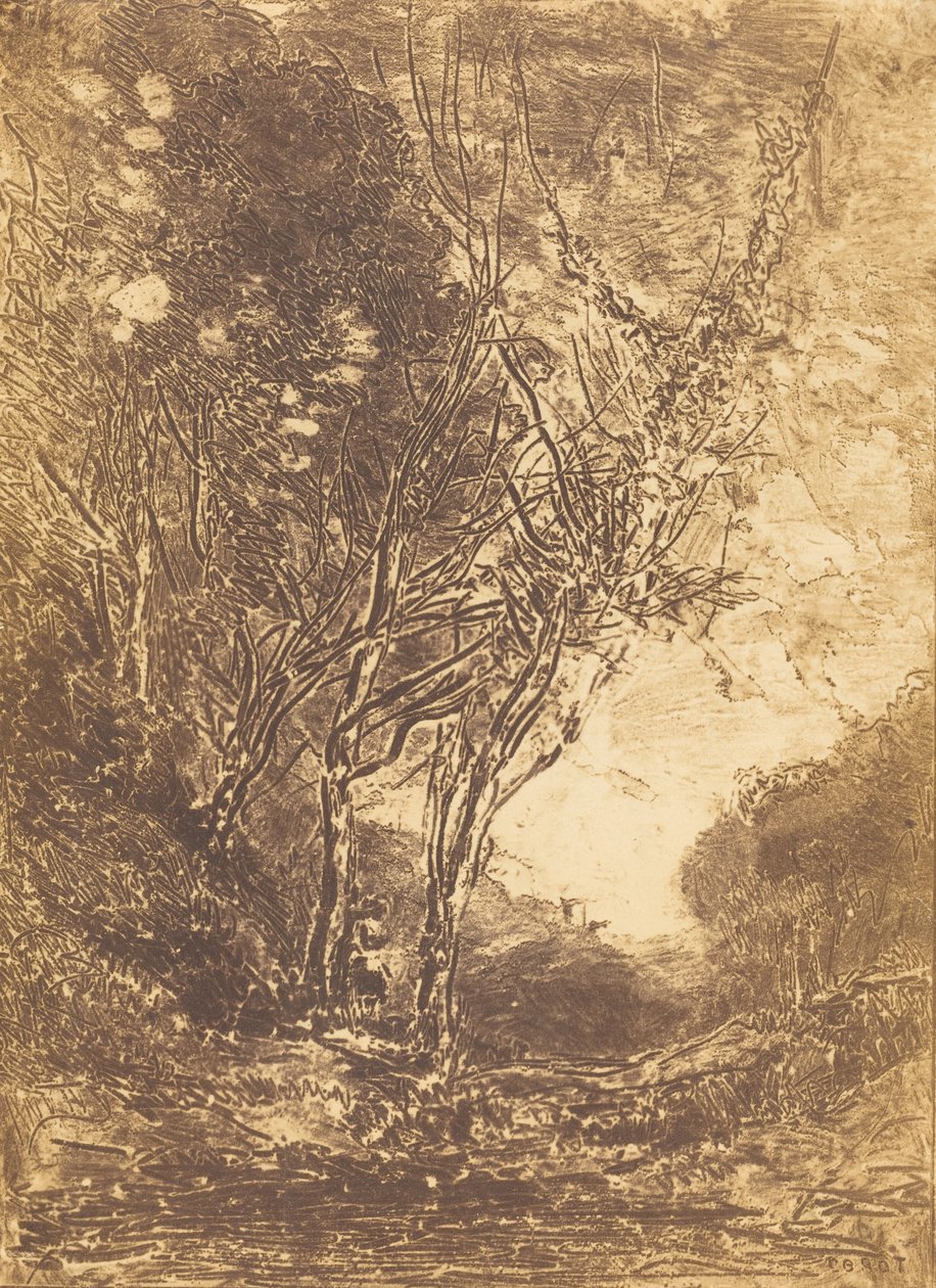 كمين The Ambush ، 1858. بواسطة جان بابتيست كميل كوروت
