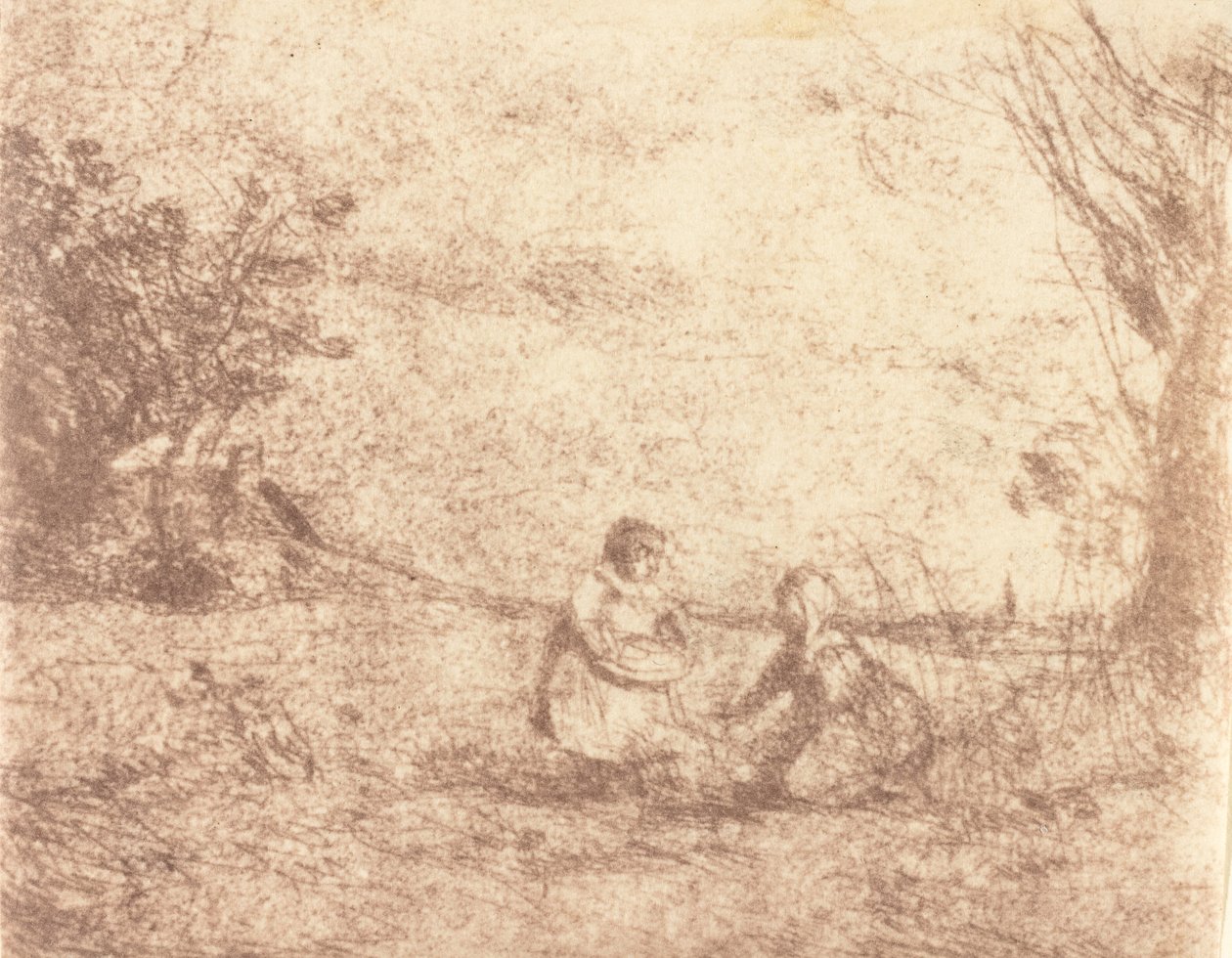 أطفال مزرعة أطفال المزرعة ، 1853. بواسطة جان بابتيست كميل كوروت