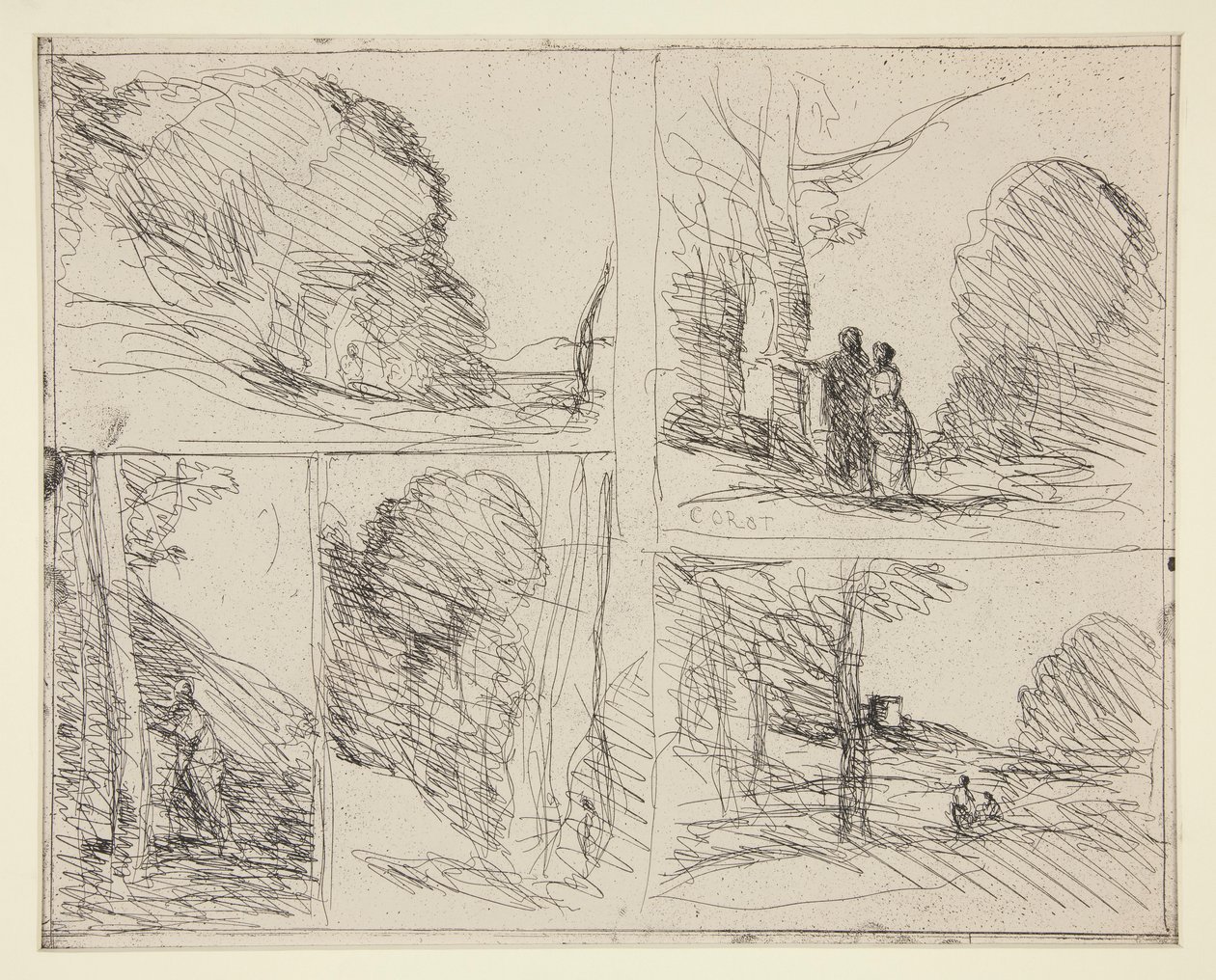 خمسة اسكتشات: 1. Le Jardin de P؟ ricl؟ s (The Garden of Pericles) 2. L بواسطة جان بابتيست كميل كوروت