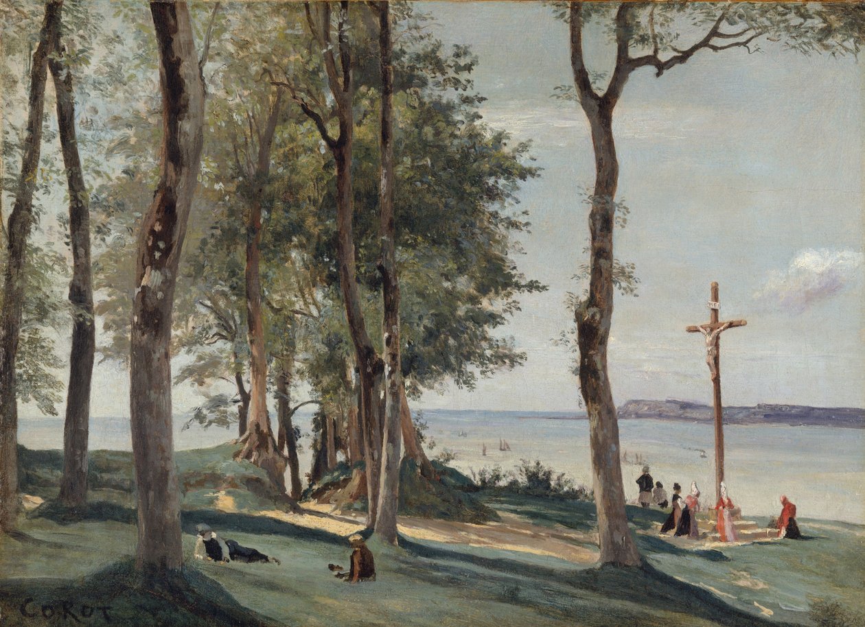 Honfleur: كالفاري ، c.1830 بواسطة جان بابتيست كميل كوروت