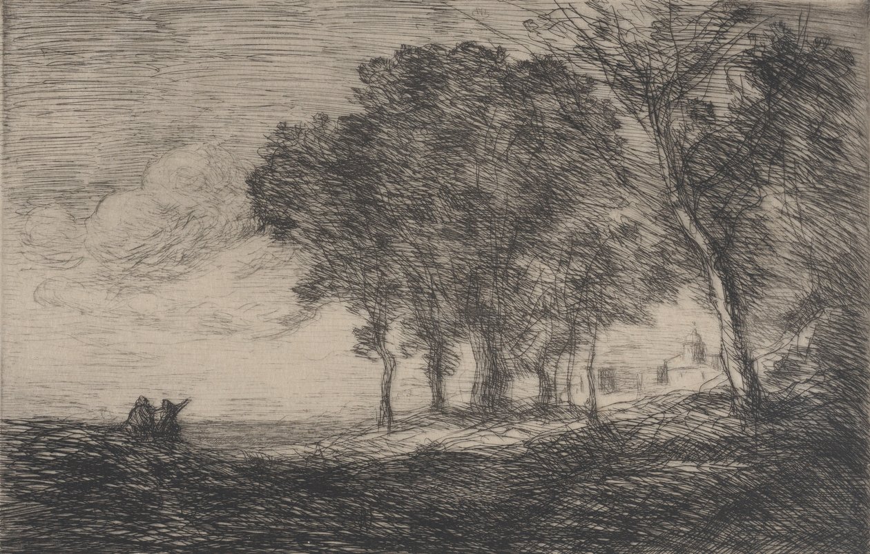 المناظر الطبيعية الإيطالية المناظر الطبيعية الإيطالية ، كاليفورنيا. 1865. بواسطة جان بابتيست كميل كوروت