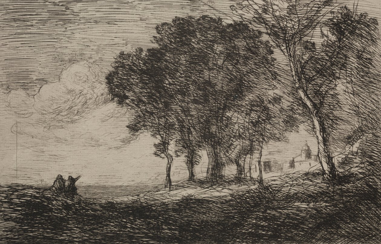 المناظر الطبيعية الإيطالية ، ج. 1865. بواسطة جان بابتيست كميل كوروت