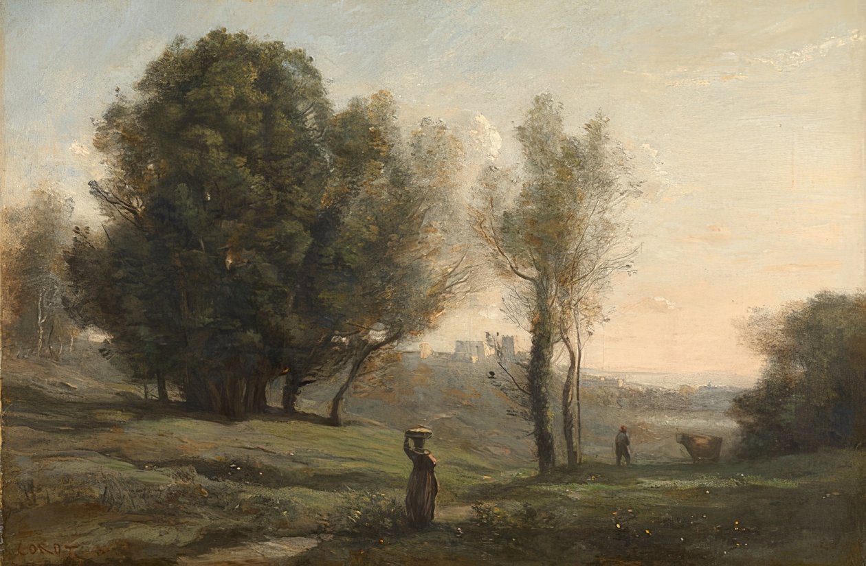 المناظر الطبيعيه. حوالي عام 1872 بواسطة جان بابتيست كميل كوروت