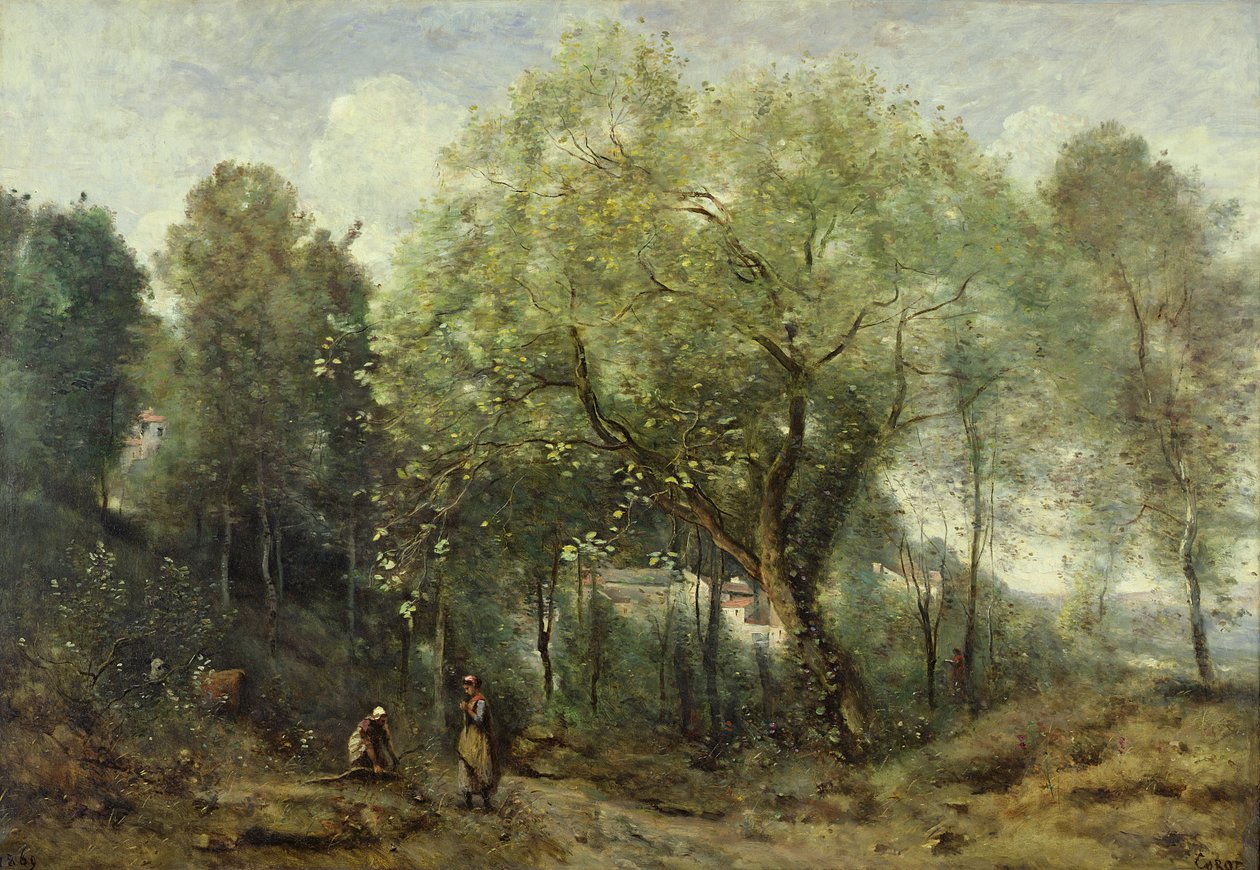كاتالبا ، ذكرى Ville-dAvray ، 1869 بواسطة جان بابتيست كميل كوروت