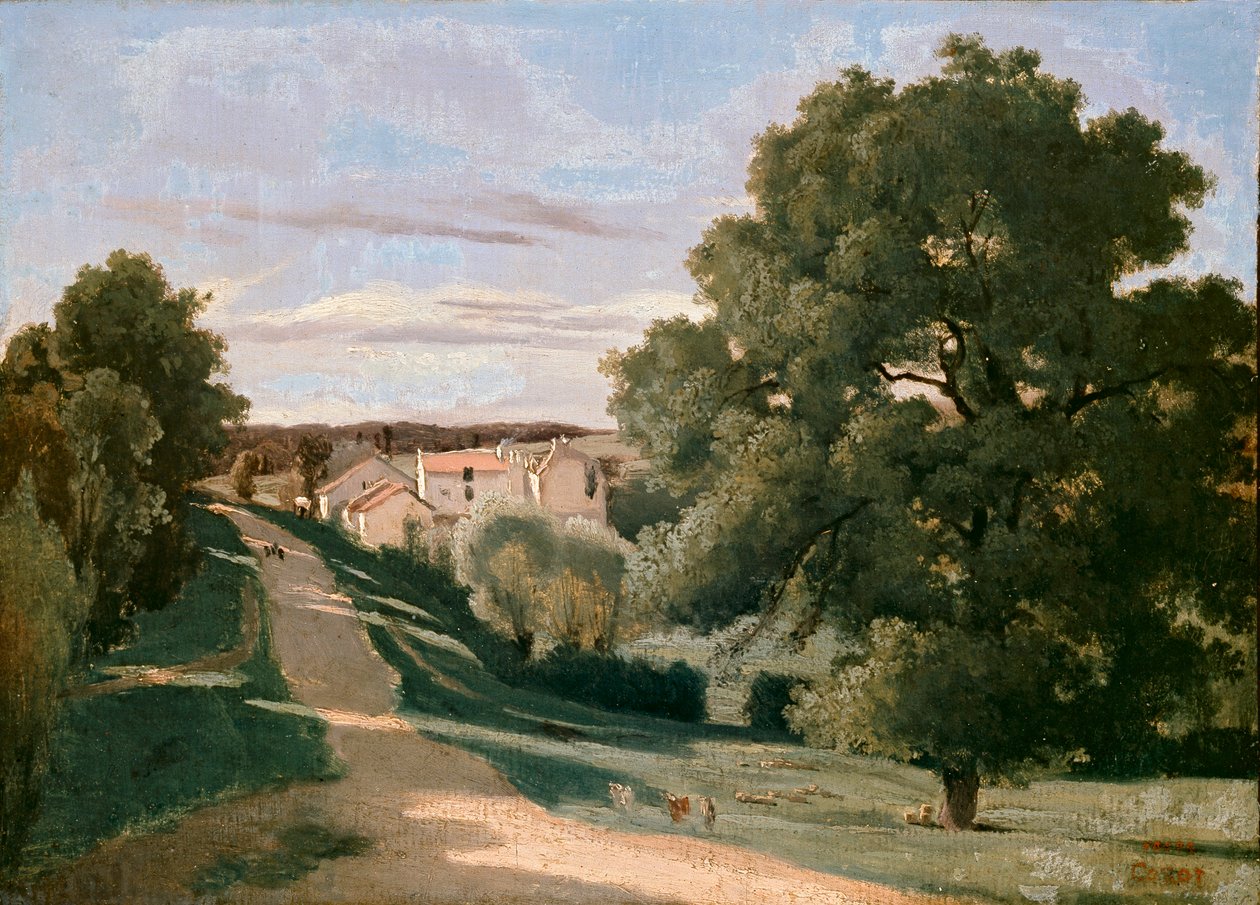 Le Petit Chaville ، بالقرب من Ville-d'Avray ، حوالي عام 1823 بواسطة جان بابتيست كميل كوروت