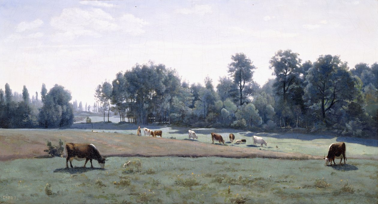 Marcoussis - رعي الأبقار ، 1845-1850 بواسطة جان بابتيست كميل كوروت