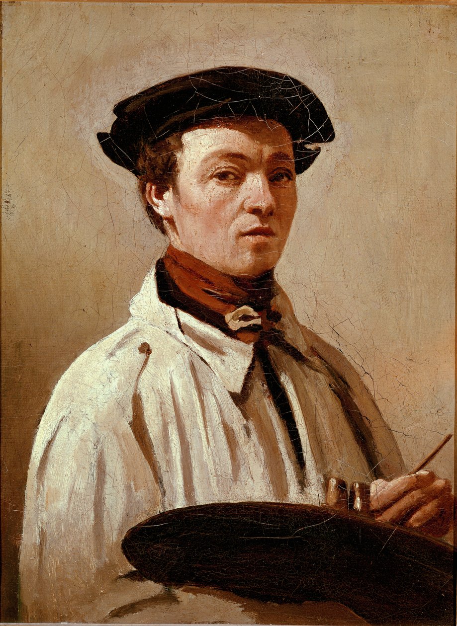 تصوير شخصي. رسم جان بابتيست كميل كورو (1796-1875). زيت على قماش. قاتمة: 34x25 سم. فلورنسا ، معرض أوفيزي بواسطة جان بابتيست كميل كوروت
