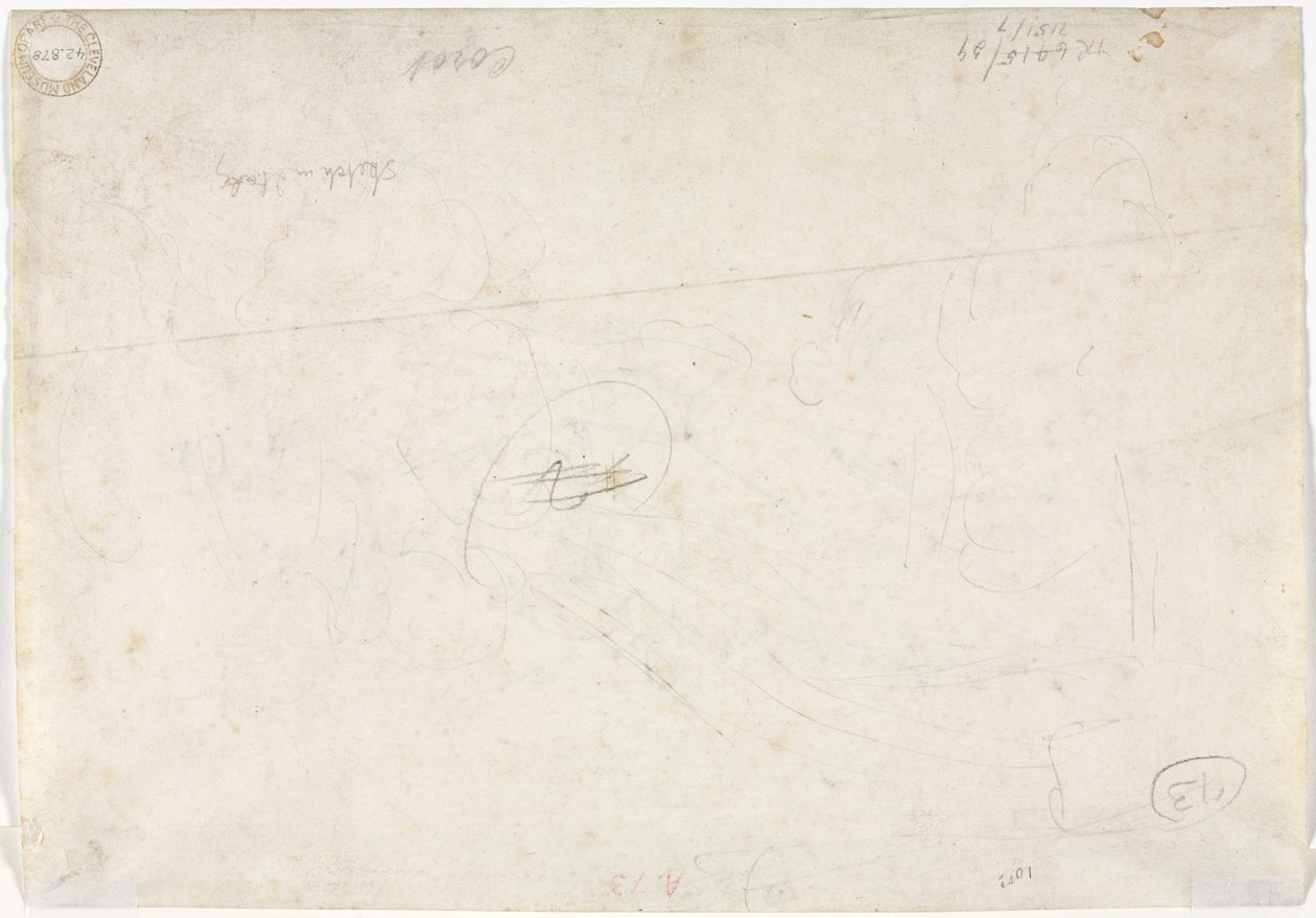 رسم تخطيطي لمنظر طبيعي ، 1827. بواسطة جان بابتيست كميل كوروت