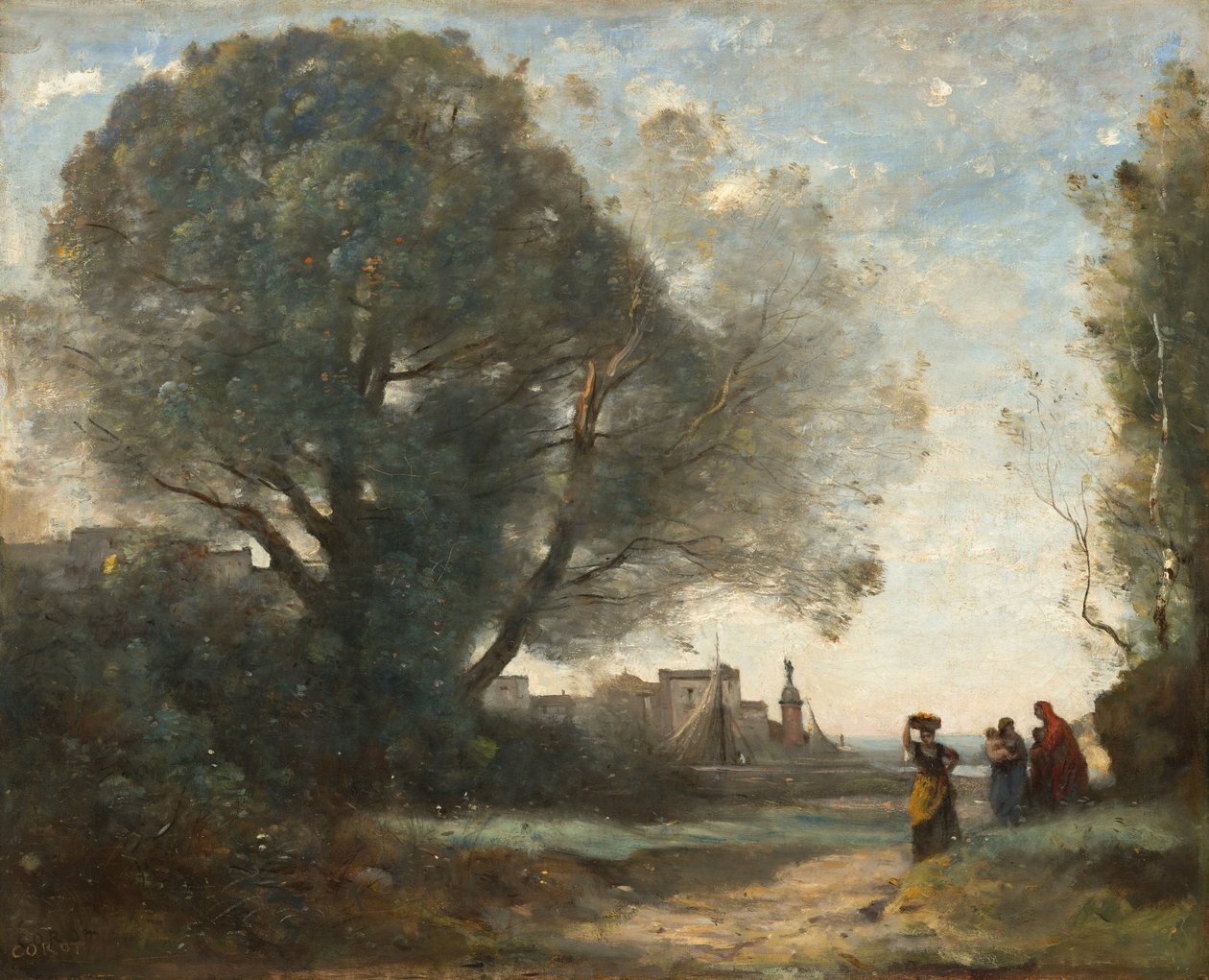 تذكار تيراسينا ، 1864 ، أعيدت صياغته بعد قليل. بواسطة جان بابتيست كميل كوروت