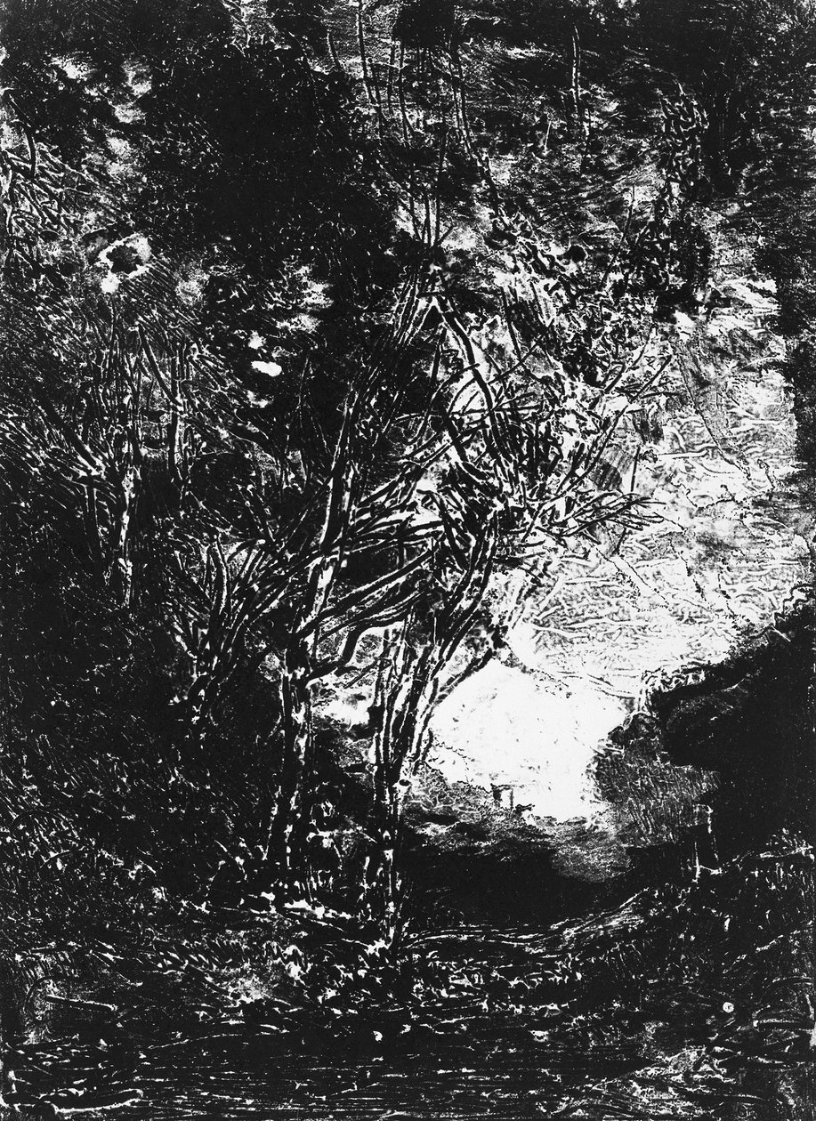 The Ambush L'Embuscade ، 1858. بواسطة جان بابتيست كميل كوروت